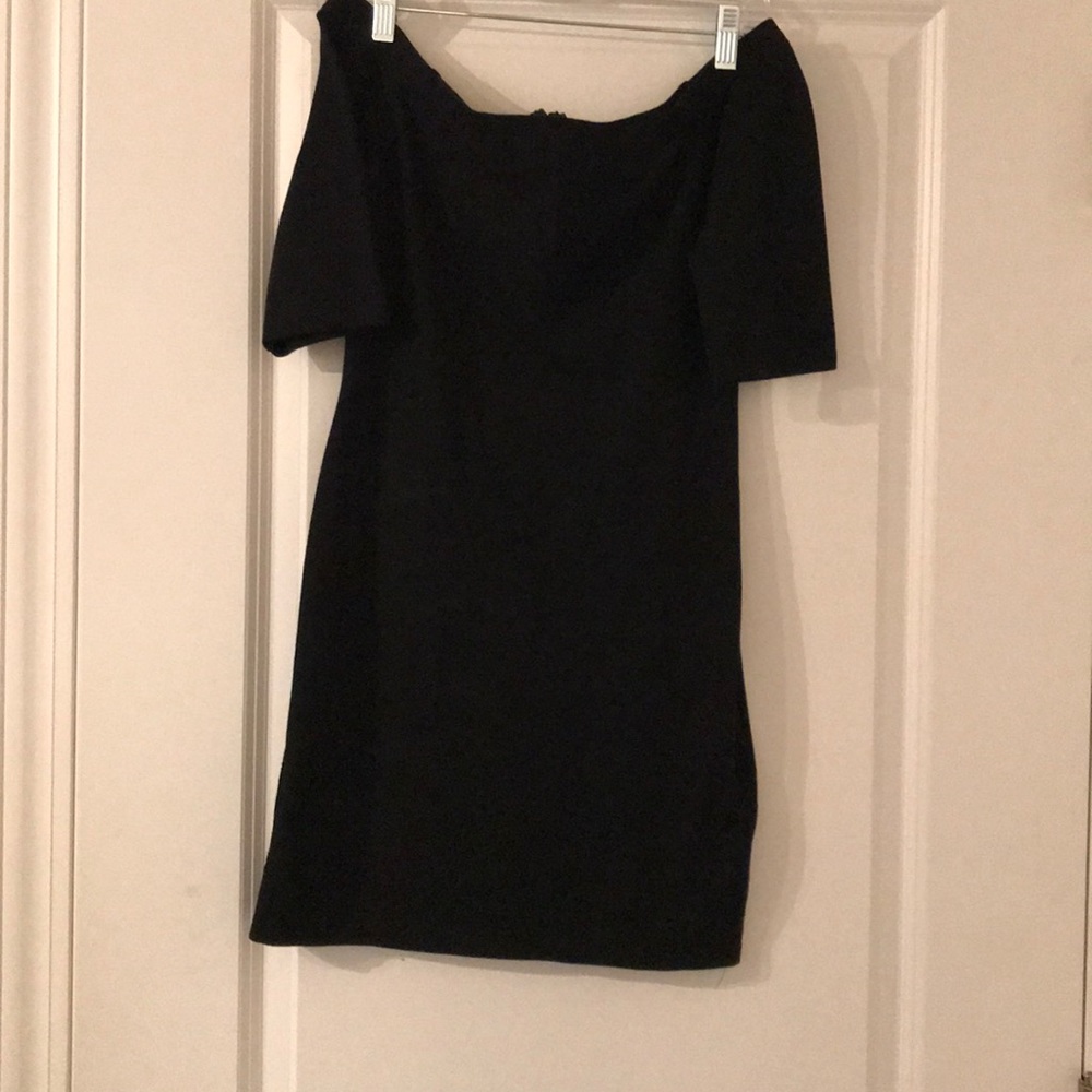 Black off the shoulder dress